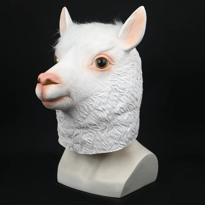 Alpaca  Full Head Mask Halloween Cosplay Prop